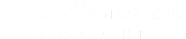 Logo iglesia del nazareno nuevos comienzos